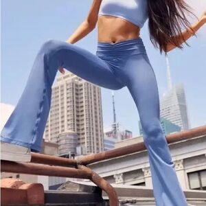 Aerie Blue Flared Leggings